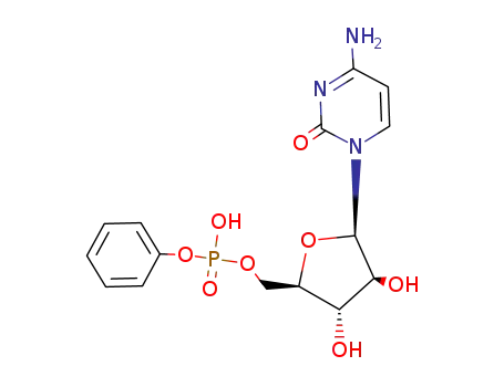 Molecular Structure of 17489-61-1 (4-amino-1-{5-O-[hydroxy(phenoxy)phosphoryl]pentofuranosyl}pyrimidin-2(1H)-one)