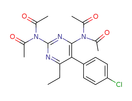 Molecular Structure of 74124-13-3 (tetracetyl-pyrimethamine)