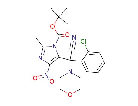 1,1-Dimethylethyl 5-<(cyano-4-morpholinyl)-(2-chlorophenyl)methyl>-2-methyl-4-nitro-1H-imidazole-1-carboxylate