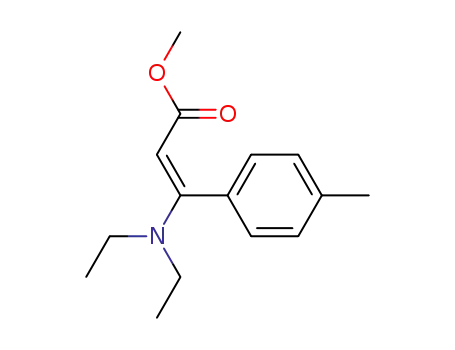Molecular Structure of 137201-70-8 (E-methyl β-(N,N-diethylamino)-p-methylcinnamate)