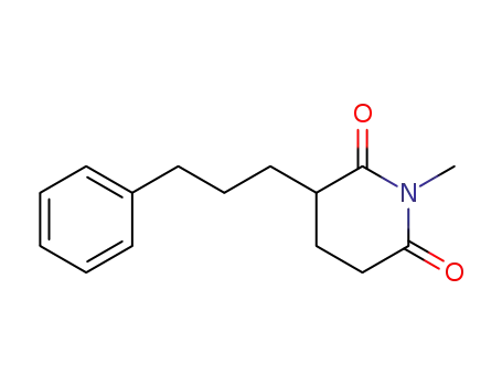 Molecular Structure of 147767-29-1 (3-(3-phenylpropyl)-1-methylglutarimide)
