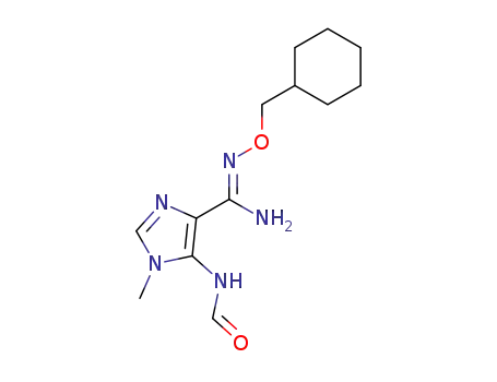 1H-Imidazole-4-carboximidamide,
N-(cyclohexylmethoxy)-5-(formylamino)-1-methyl-, (Z)-