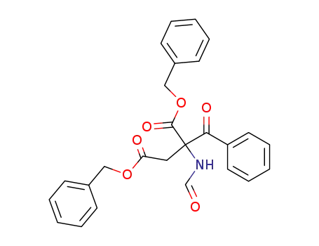 Aspartic acid, 2-benzoyl-N-formyl-, bis(phenylmethyl) ester