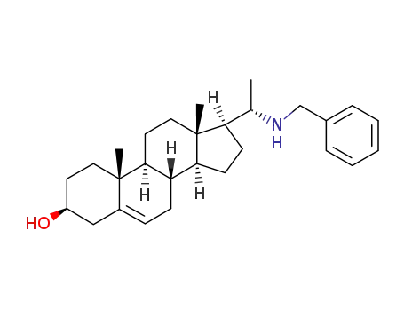 Molecular Structure of 78542-13-9 ((20S)-20-(benzylamino)-5-pregnen-3β-ol)