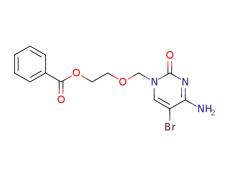 1-<(2-hydroxyethoxy)methyl>-5-bromocytosine benzoyl ester