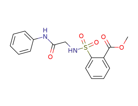2-(Phenylcarbamoylmethyl-sulfamoyl)-benzoic acid methyl ester