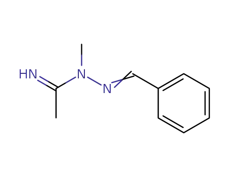 Molecular Structure of 95642-85-6 (Ethanimidic acid, methyl(phenylmethylene)hydrazide)