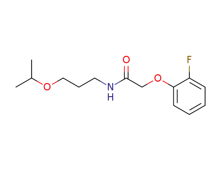 Molecular Structure of 84474-15-7 (2-(2-Fluoro-phenoxy)-N-(3-isopropoxy-propyl)-acetamide)