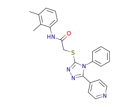 Acetamide, N-(2,3-dimethylphenyl)-2-((4-phenyl-5-(4-pyridinyl)-4H-1,2,4-triazol-3-yl)thio)-