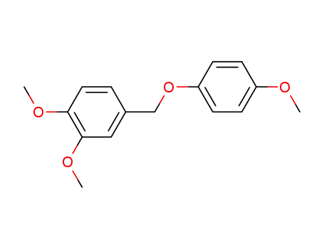 Molecular Structure of 31574-14-8 (1,2-dimethoxy-4-[(4-methoxyphenoxy)methyl]benzene)