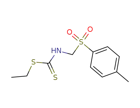 N-Toluol-4-sulfonylmethyl-dithiocarbaminsaeure-S-ethylester