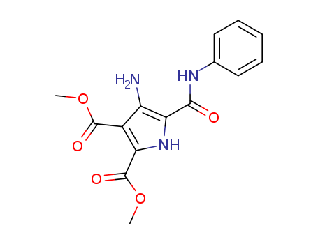 1H-Pyrrole-2,3-dicarboxylic acid, 4-amino-5-[(phenylamino)carbonyl]-, dimethyl ester