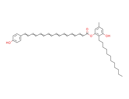 17-(4-Hydroxyphenyl)-2,4,6,8,10,12,14,16-heptadecaoctaenoic acid 2-dodecyl-3-hydroxy-5-methylphenyl ester