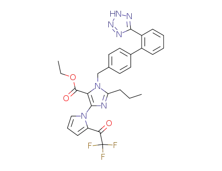 2-Propyl-3-[2'-(2H-tetrazol-5-yl)-biphenyl-4-ylmethyl]-5-[2-(2,2,2-trifluoro-acetyl)-pyrrol-1-yl]-3H-imidazole-4-carboxylic acid ethyl ester