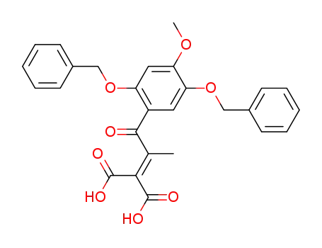 2-[2-(2,5-Bis-benzyloxy-4-methoxy-phenyl)-1-methyl-2-oxo-ethylidene]-malonic acid