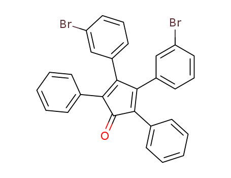 Molecular Structure of 38268-14-3 (2,4-Cyclopentadien-1-one, 3,4-bis(3-bromophenyl)-2,5-diphenyl-)