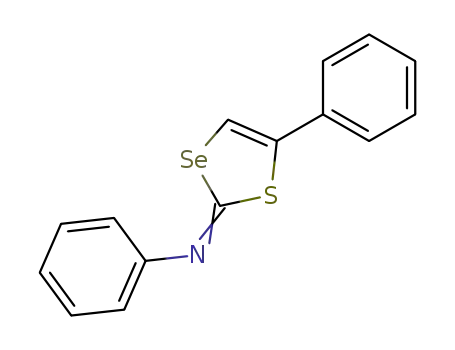 E-N-(5-Phenyl-1,3-thiaselenol-2-ylidene)phenylamine