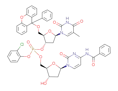 Molecular Structure of 79527-61-0 (C<sub>51</sub>H<sub>45</sub>ClN<sub>5</sub>O<sub>13</sub>P)
