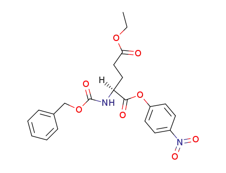 Molecular Structure of 3062-21-3 (L-Glutamic acid, N-[(phenylmethoxy)carbonyl]-, 5-ethyl 1-(4-nitrophenyl)
ester)