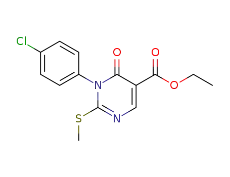 ethyl 1-(4-chlorophenyl)-2-(methylsulfanyl)-6-oxo-1,6-dihydropyrimidine-5-carboxylate