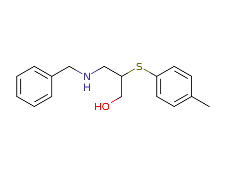 Molecular Structure of 63887-88-7 (1-Propanol, 2-[(4-methylphenyl)thio]-3-[(phenylmethyl)amino]-)