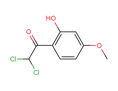 Molecular Structure of 95235-25-9 (Ethanone, 2,2-dichloro-1-(2-hydroxy-4-methoxyphenyl)-)