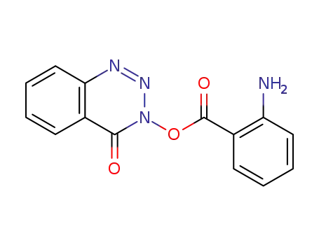 Molecular Structure of 52128-55-9 (3-[(2-aminobenzoyl)oxy]-1,2,3-benzotriazin-4(3H)-one)