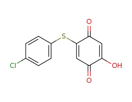2-(p-Chlor-phenylthio)-5-hydroxy-p-benzochinon