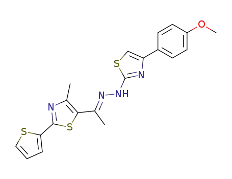 N-[4-(4-Methoxy-phenyl)-thiazol-2-yl]-N'-[1-(4-methyl-2-thiophen-2-yl-thiazol-5-yl)-eth-(E)-ylidene]-hydrazine