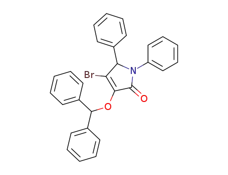 4-bromo-3-diphenylmethoxy-1,5-diphenyl-2,5-dihydropyrrol-2-one