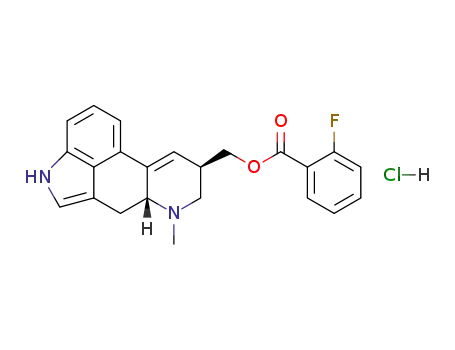 Molecular Structure of 85893-11-4 (O-2-Fluorbenzoyl-lysergol-hydrochlorid)