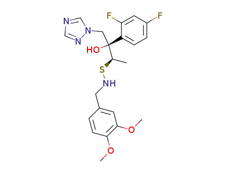 (2R,3R)-2-(2,4-Difluoro-phenyl)-3-[N-(3,4-dimethoxy-benzyl)aminosulfanyl]-1-[1,2,4]triazol-1-yl-butan-2-ol