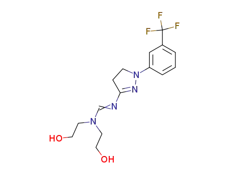 N,N-bis(2-hydroxyethyl)-N'-{1-[3-(trifluoromethyl)phenyl]-4,5-dihydro-1H-pyrazol-3-yl}imidoformamide