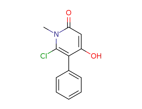 2(1H)-Pyridinone, 6-chloro-4-hydroxy-1-methyl-5-phenyl-