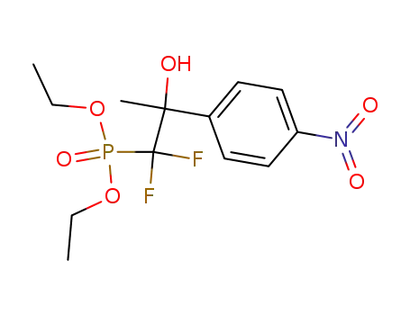 [1,1-Difluoro-2-hydroxy-2-(4-nitro-phenyl)-propyl]-phosphonic acid diethyl ester