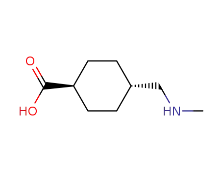 Molecular Structure of 38697-81-3 (Cyclohexanecarboxylic acid, 4-[(methylamino)methyl]-, trans-)