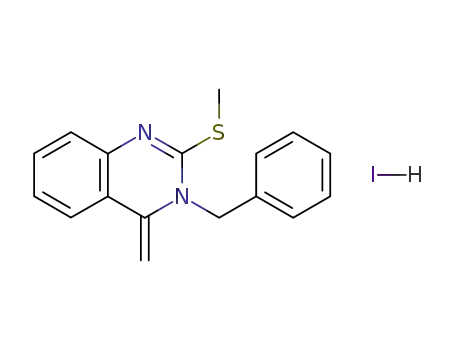 3-Benzyl-4-methylen-2-methythio-3,4-dihydrochinazolin-hydroiodid