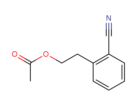 Molecular Structure of 5398-76-5 (2-(2-cyanophenyl)ethyl acetate)