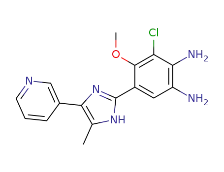 3-Chloro-4-methoxy-5-(5-methyl-4-pyridin-3-yl-1H-imidazol-2-yl)-benzene-1,2-diamine