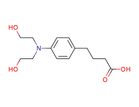 Molecular Structure of 34677-78-6 (4-{4-[bis(2-hydroxyethyl)amino]phenyl}butanoic acid)