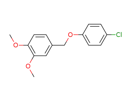 Molecular Structure of 31574-17-1 (4-[(4-chlorophenoxy)methyl]-1,2-dimethoxybenzene)