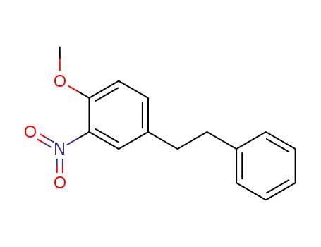 Molecular Structure of 63223-38-1 (Benzene, 1-methoxy-2-nitro-4-(2-phenylethyl)-)