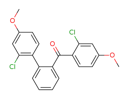 2-Chlor-4-methoxy-2'-(2-chlor-4-methoxy-phenyl)-benzophenon
