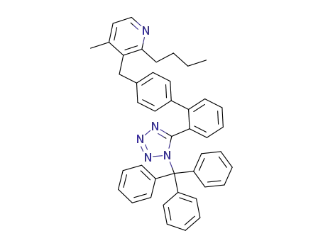 2-Butyl-4-methyl-3-[2'-(1-trityl-1H-tetrazol-5-yl)-biphenyl-4-ylmethyl]-pyridine