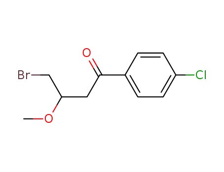 Molecular Structure of 136146-93-5 (p-Chlorophenyl(3-bromo-2-methoxypropyl)ketone)