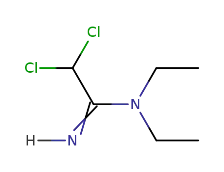 Molecular Structure of 65618-31-7 (Ethanimidamide, 2,2-dichloro-N,N-diethyl-)