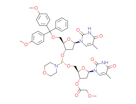 Molecular Structure of 114388-18-0 (dithymidyl(3',5')phosphoromorpholidite)