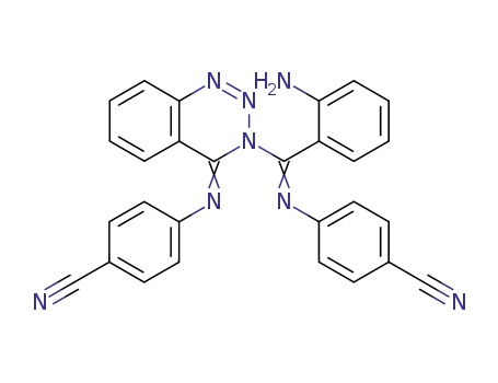 1,2,3-Benzotriazin-4(3H)-imine,
3-[(2-aminophenyl)[(4-cyanophenyl)imino]methyl]-N-(4-cyanophenyl)-
