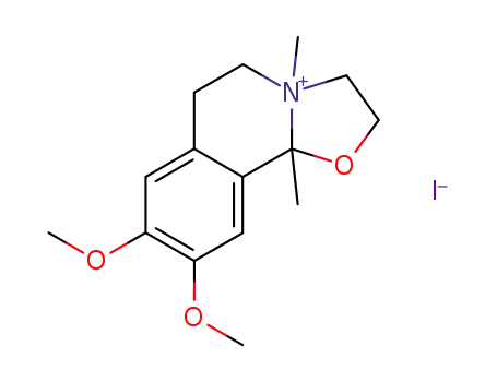 5H-Oxazolo[2,3-a]isoquinolinium,2,3,6,10b-tetrahydro-8,9-dimethoxy-4,10b-dimethyl-, iodide