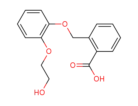 Molecular Structure of 90883-56-0 (Benzoic acid, 2-[[2-(2-hydroxyethoxy)phenoxy]methyl]-)